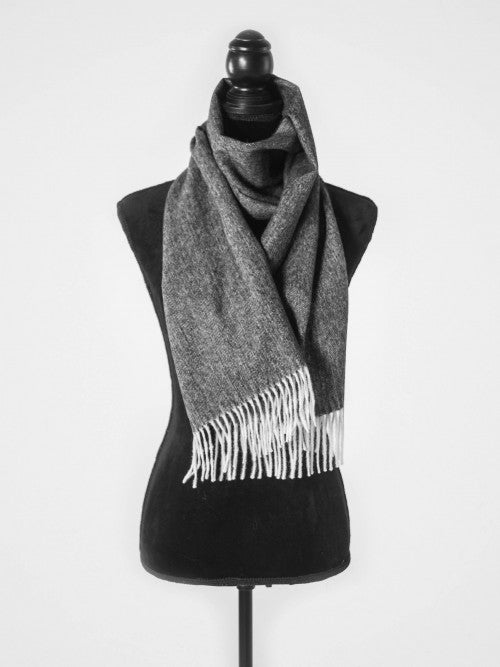 Park Lane Herringbone Scarf With Frayed Edge Baby Pink main image 1