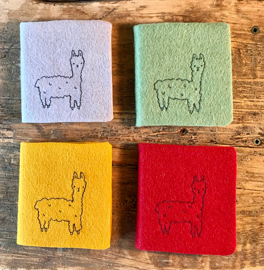 Alpaca Journal - “mini” felt hand-made with alpaca