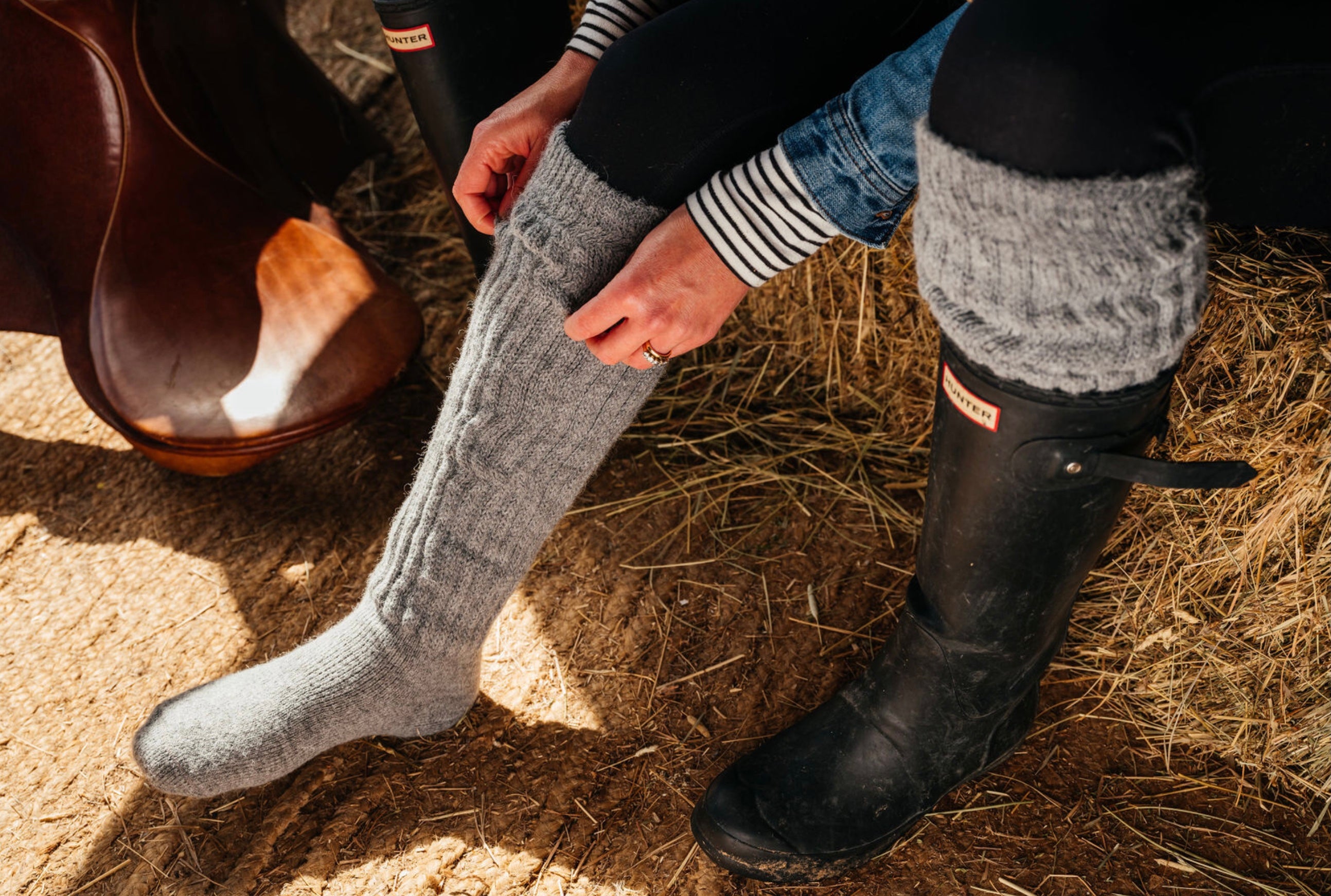 Alpaca Socks- The “Wellington Wellie” Knee or boot Sock