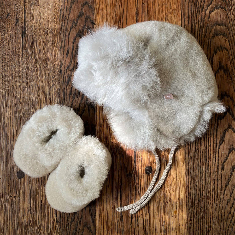 Alpaca Fur Hat - Baby “Trapper” Style Hat