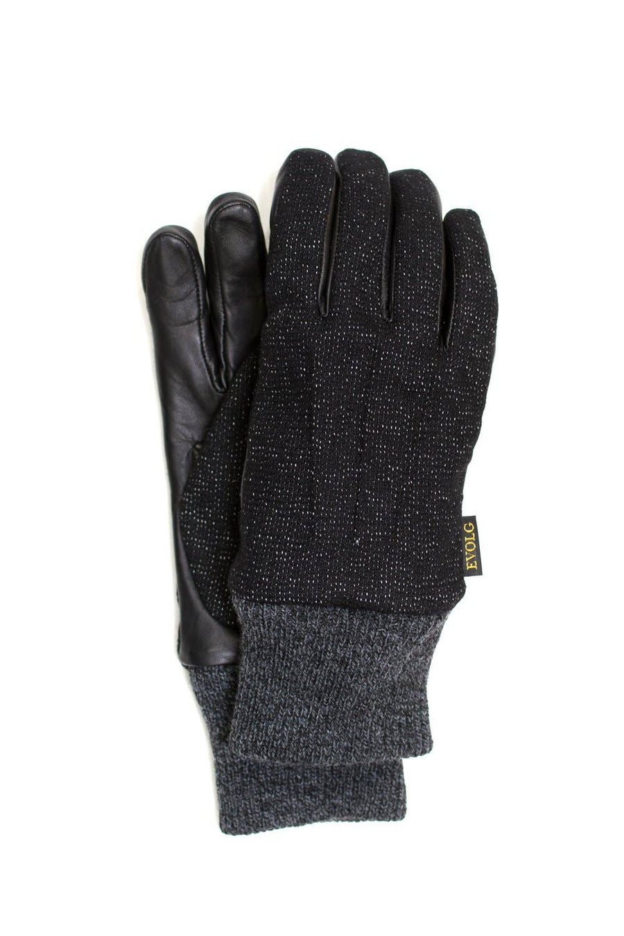 Alpaca & Leather Gloves - Men’s Leather EVOLG