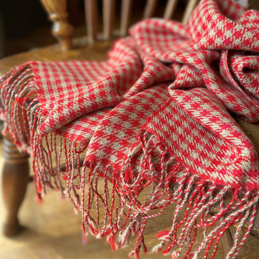 Alpaca Scarf - The “Classic” Houndstooth