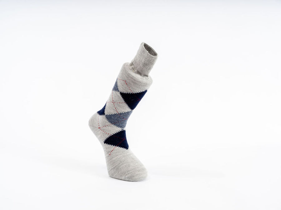 Alpaca Socks - The “Highland” Argyle Dress Sock