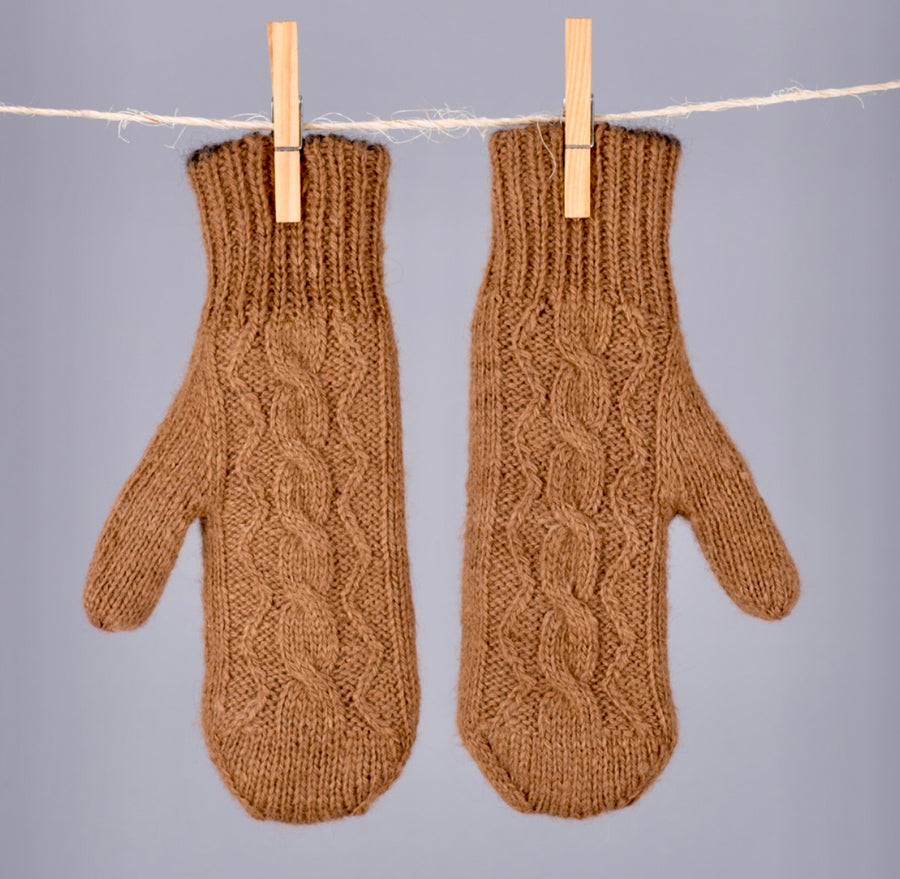 Mittens - Hand-knit, Reversible