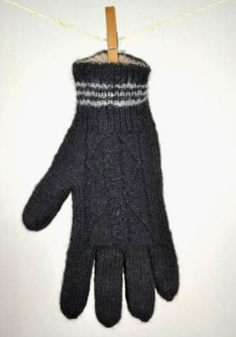 Gloves - Hand-knit, Reversible