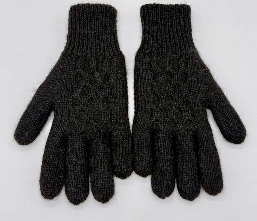 Gloves - Hand-knit Single-weight 100% alpaca