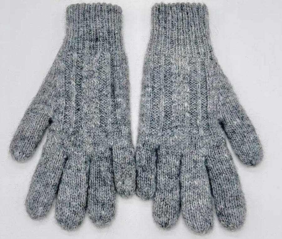 Gloves - Hand-knit Single-weight 100% alpaca