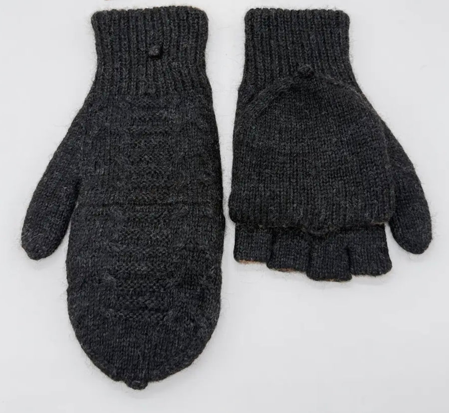 ”Glittens” - Hand-knit Double Thickness