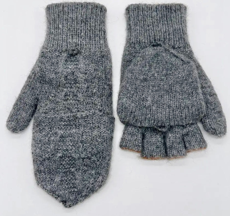 ”Glittens” - Hand-knit Double Thickness