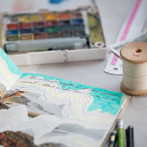 Workshop - Art Journalling with Watercolour & Embroidery with Marina Dempster & Tanya Fenkell