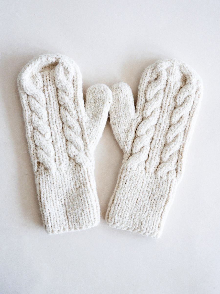 Mitten - Cable knit