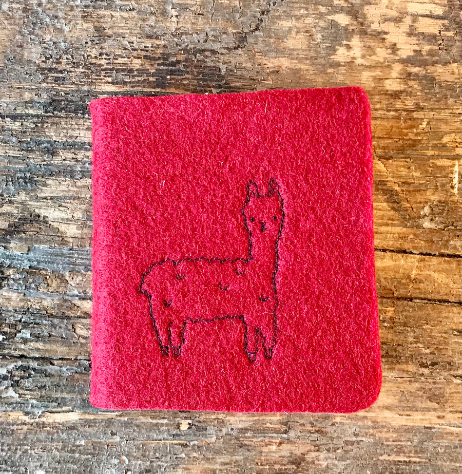 Alpaca Journal - “mini” felt hand-made with alpaca