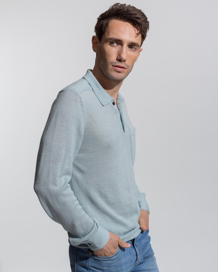 Polo Shirt - The “Picton” Polo Knit Long Sleeve