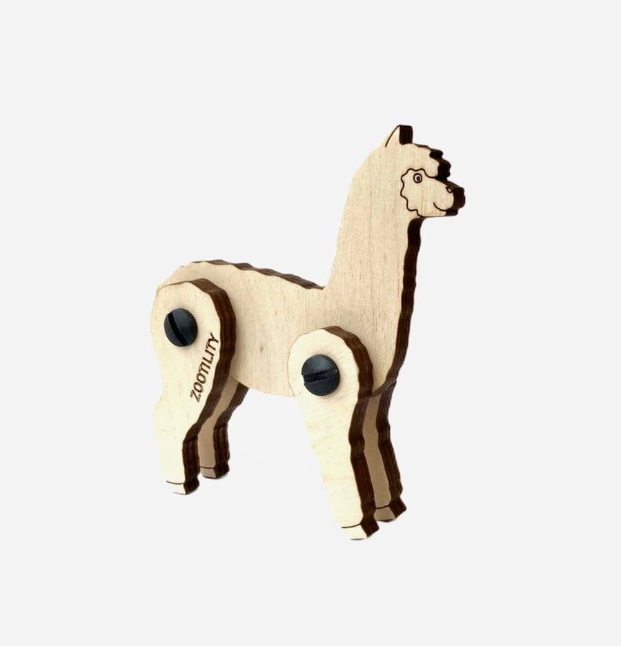 Puzzle - 3D Birch Wood Alpaca