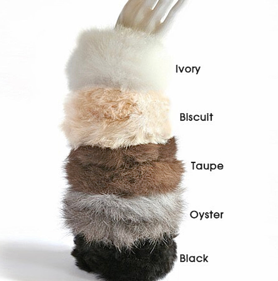 Alpaca Fur Wrist-Cuff - 100% alpaca fur