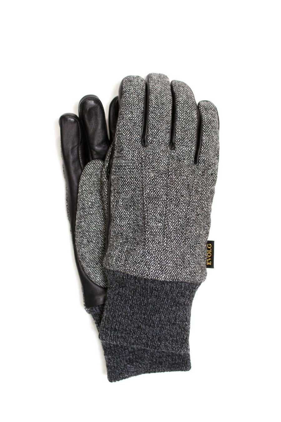 Alpaca & Leather Gloves - Men’s Leather EVOLG
