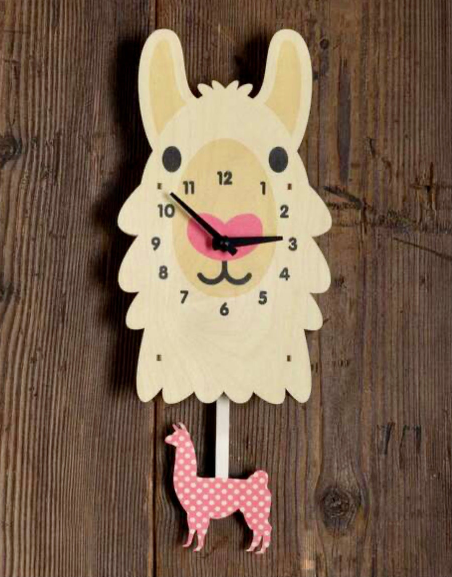 Alpaca Clock - Nursery Clock