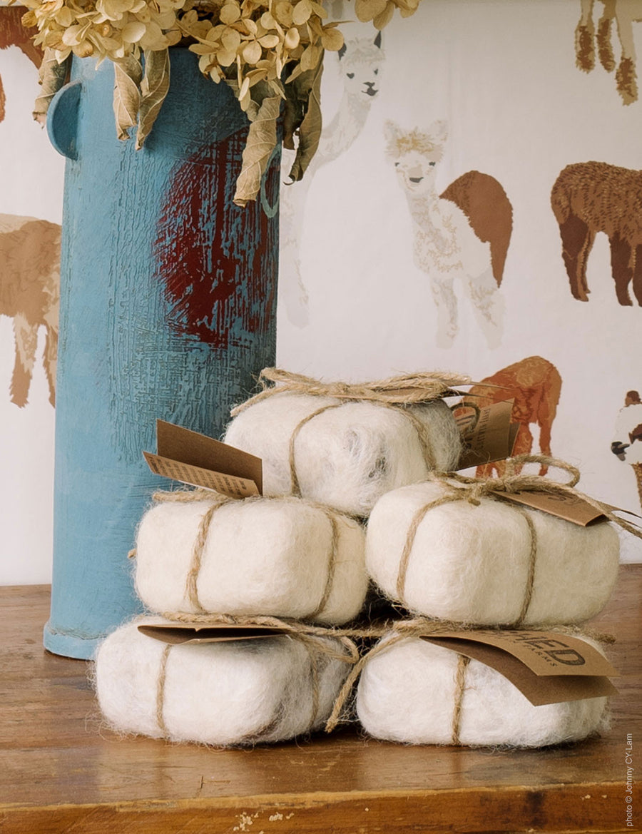 Soap - “After-The-Garden” alpaca fleece lined